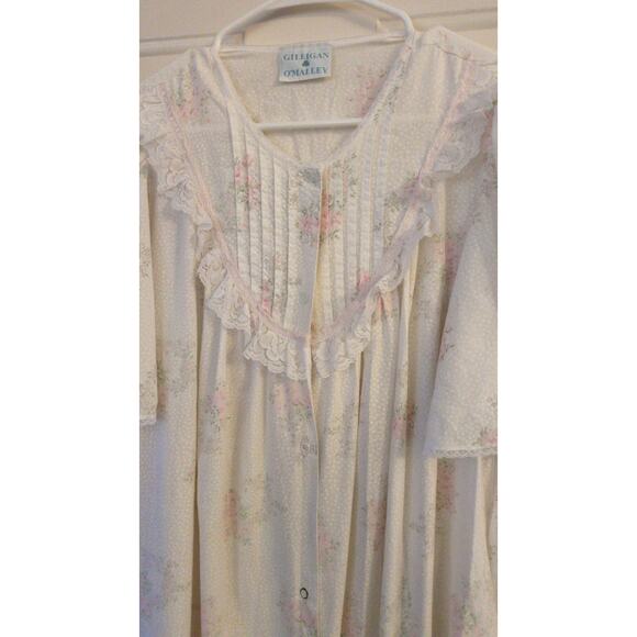 Vintage Victoria Nightgown by Gilligan O"Malley Pink White Floral Med Prairie - Picture 2 of 8